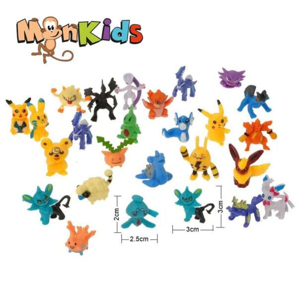 Set Figuras Pokemon, 144 Pcs, 2 a 3 cm, Importado Monkids - Imagen 4