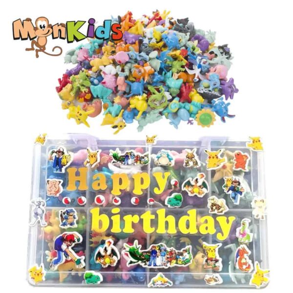 Set Figuras Pokemon, 144 Pcs, 2 a 3 cm, Importado Monkids - Imagen 2