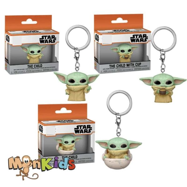 Llavero Baby Yoda Star Wars, Importado Monkids