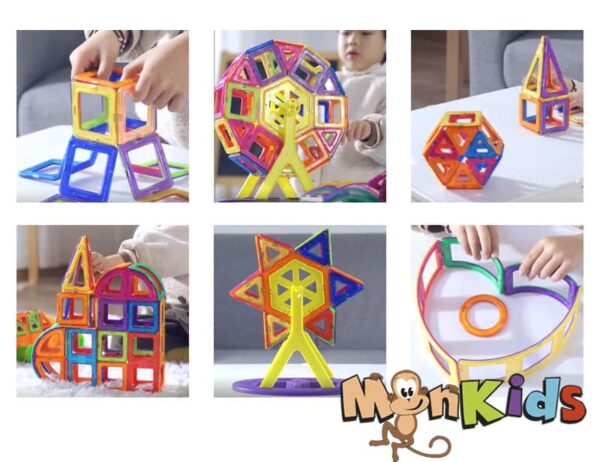 Juego Bloques Magnéticos de 36, 50 y 68 Pcs. Importado Monkids.cl - Imagen 2