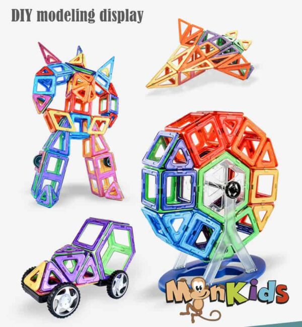 Juego Bloques Magnéticos de 36, 50 y 68 Pcs. Importado Monkids.cl - Imagen 3