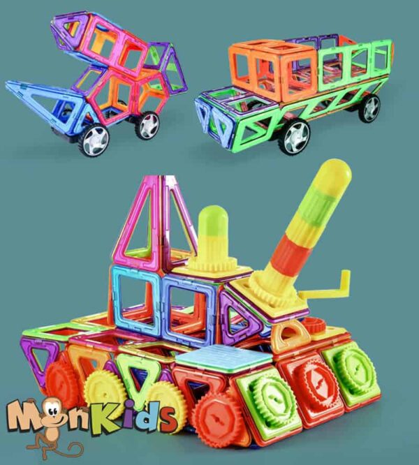 Juego Bloques Magnéticos de 36, 50 y 68 Pcs. Importado Monkids.cl - Imagen 6