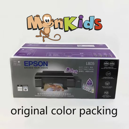 Impresora de inyección de tinta L805 A4, Impresora plana por sublimación de camisetas, textiles, ropa, fotos, Imp. Monkids.cl - Imagen 5